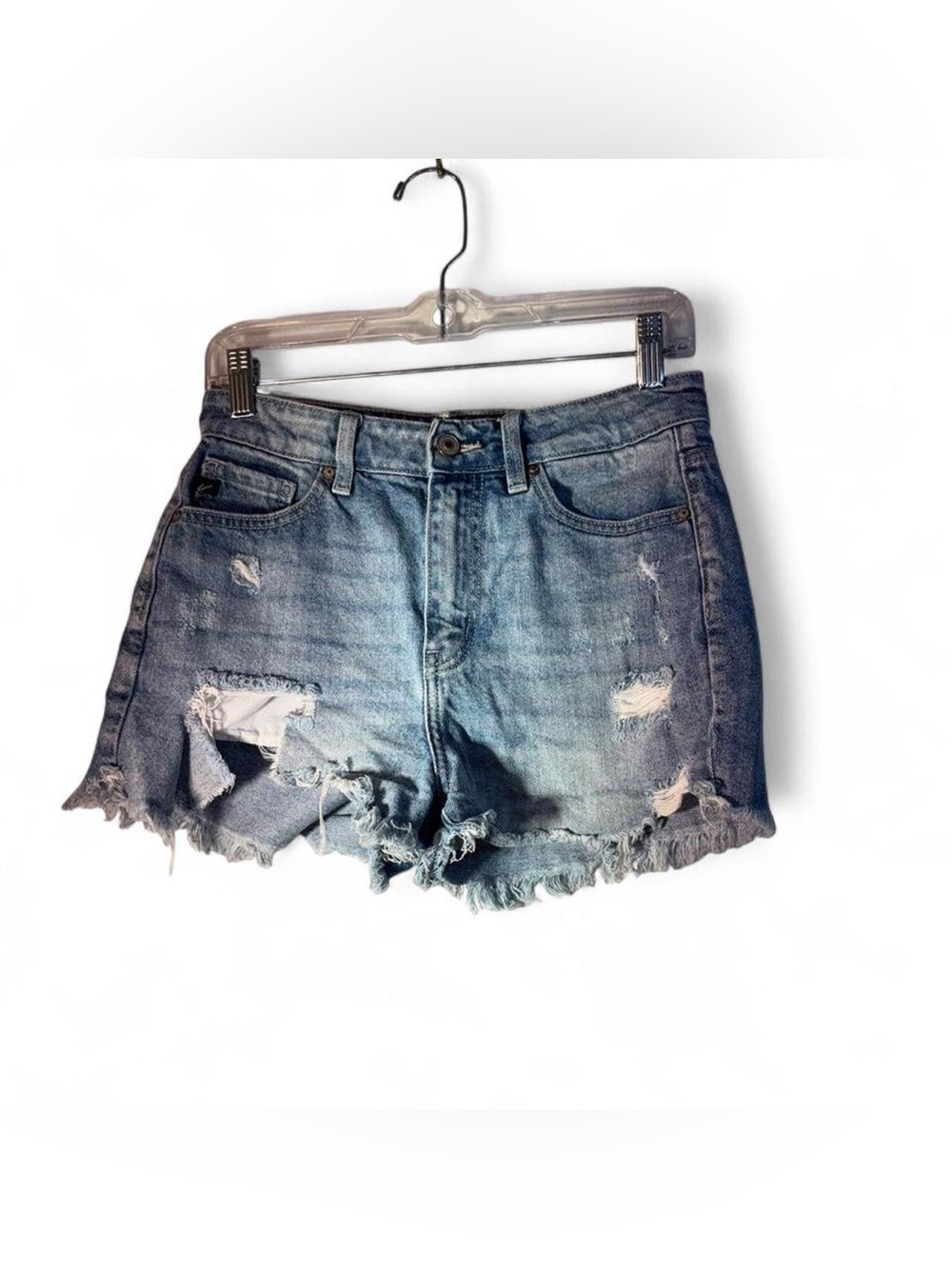 KanCan Light Blue Distressed Denim Cutoff Shorts